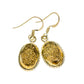 Golden Druzy Earrings handcrafted by Ana Silver Co - EARR412566