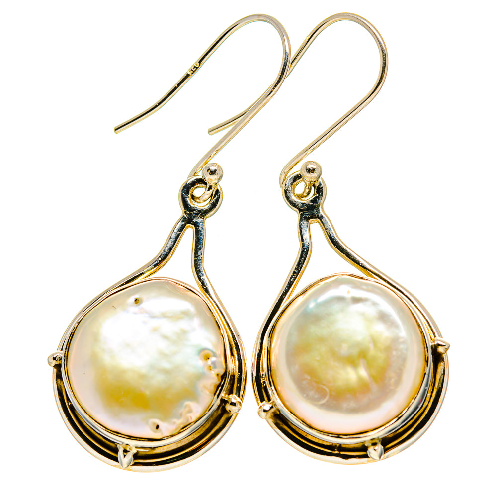 Mother Of Pearl Earrings handcrafted by Ana Silver Co - EARR412569