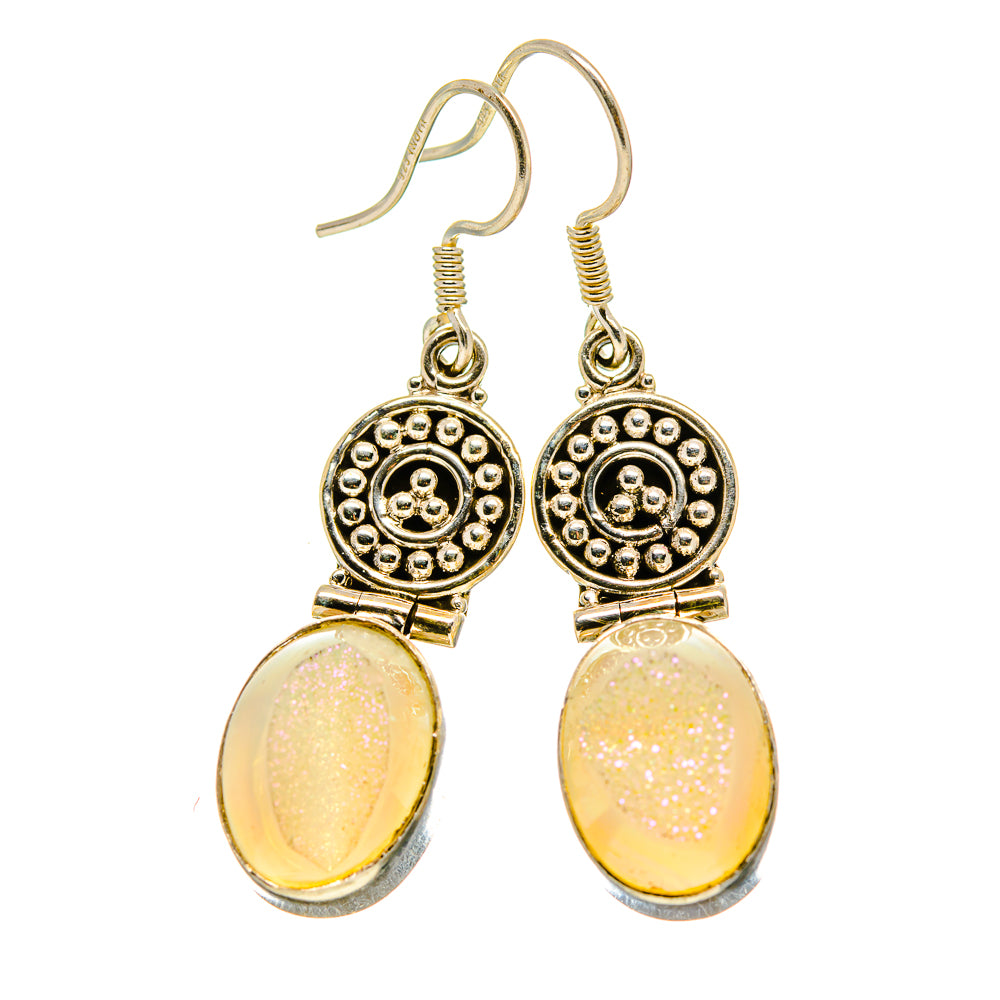 Angel Aura Druzy Earrings handcrafted by Ana Silver Co - EARR412571