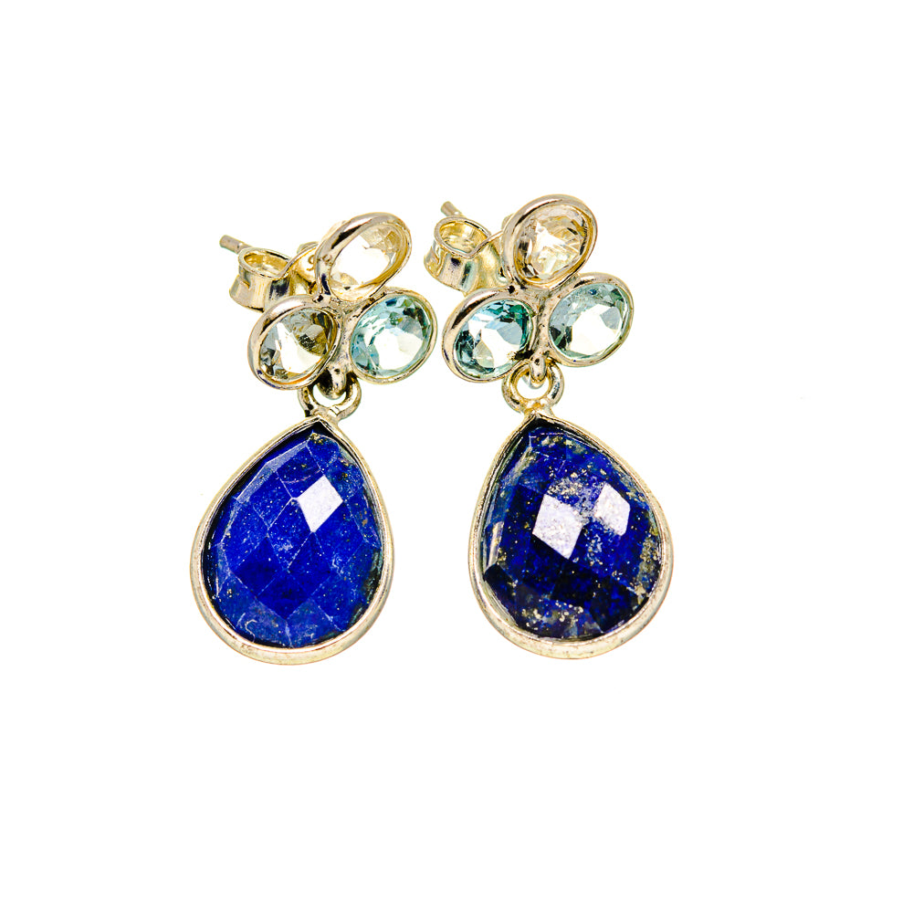 Lapis Lazuli Earrings handcrafted by Ana Silver Co - EARR412623