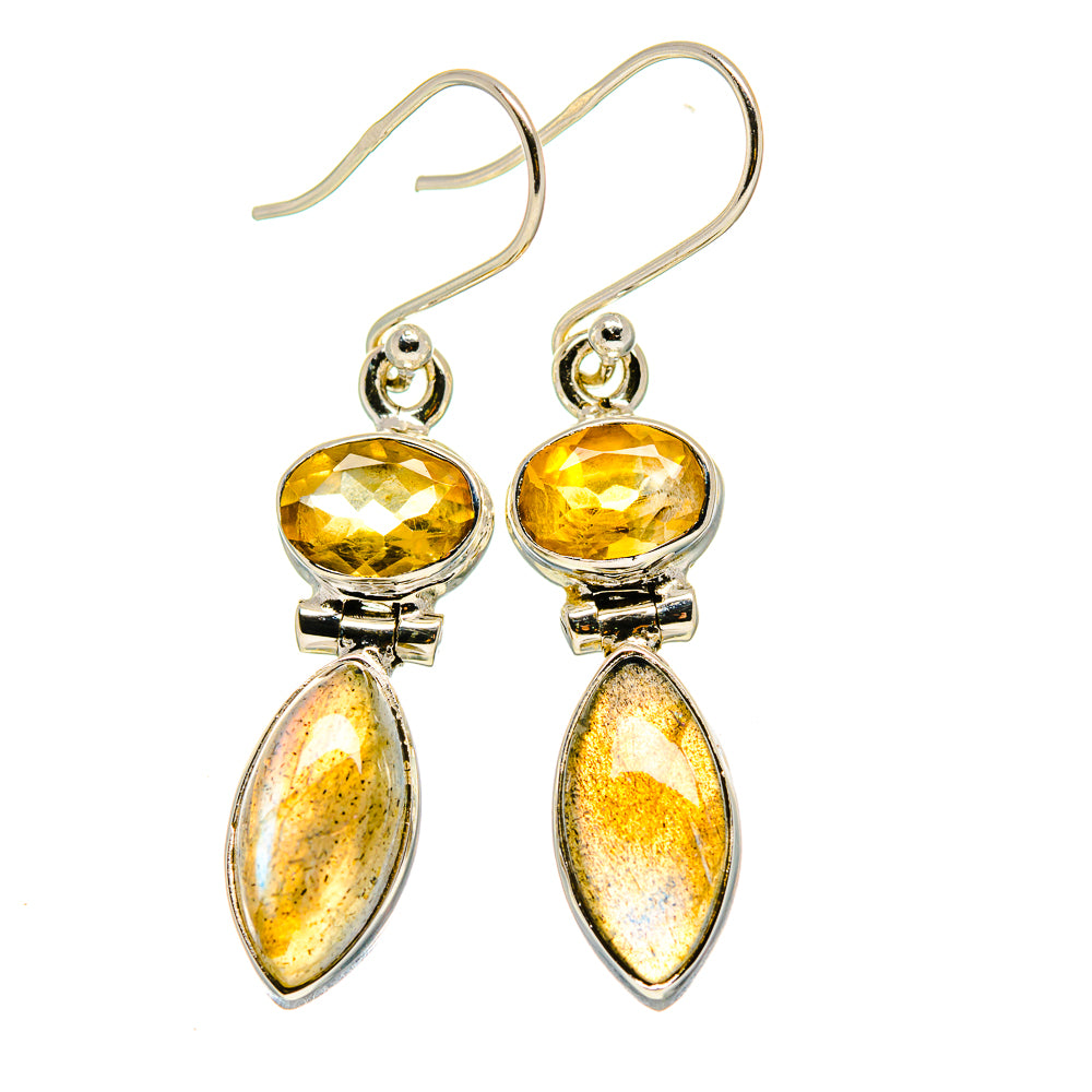 Labradorite Earrings handcrafted by Ana Silver Co - EARR412735