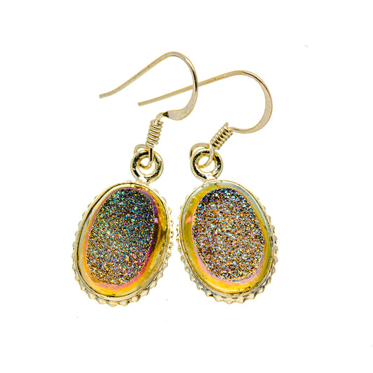 Titanium Druzy Earrings handcrafted by Ana Silver Co - EARR412746