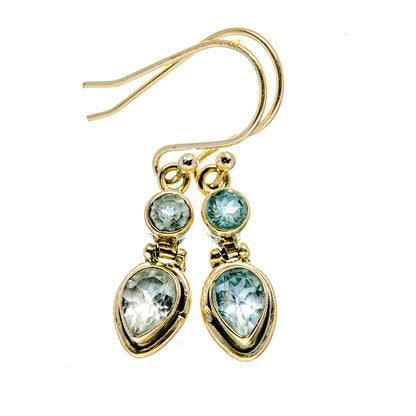 Blue Topaz Earrings handcrafted by Ana Silver Co - EARR412755