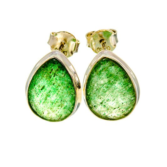 Green Aventurine Earrings handcrafted by Ana Silver Co - EARR412763