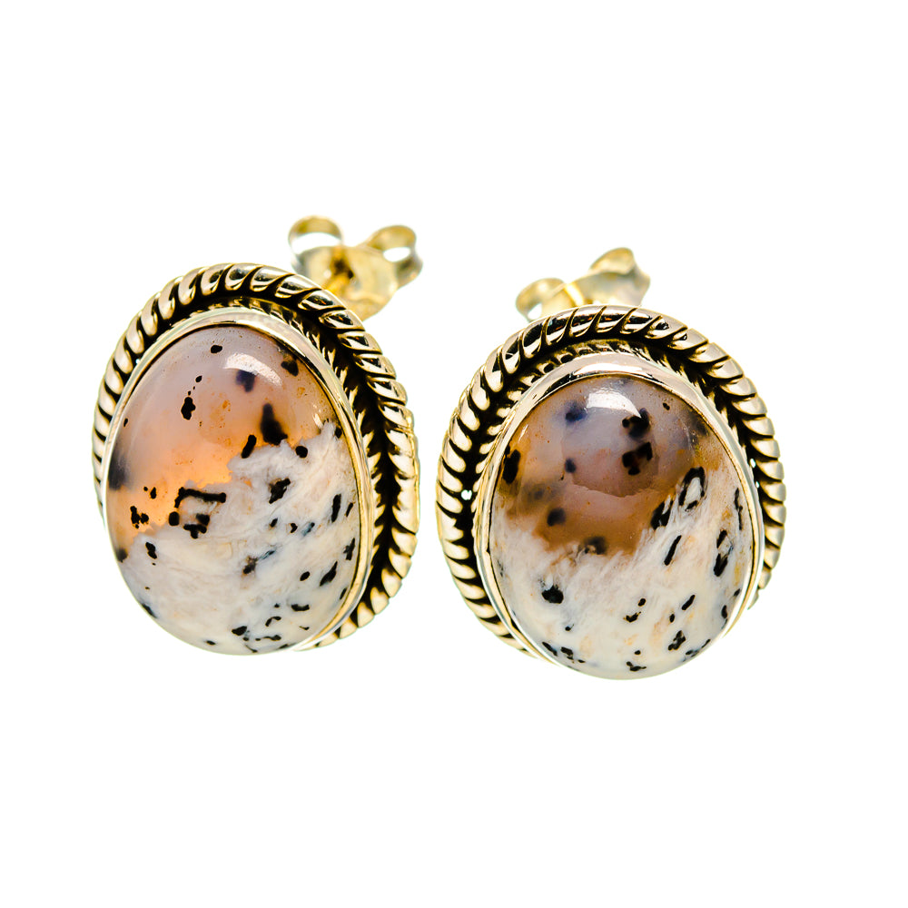 Dendritic Opal Earrings handcrafted by Ana Silver Co - EARR412767