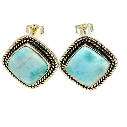 Larimar Earrings handcrafted by Ana Silver Co - EARR412776