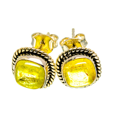 Green Tourmaline Earrings handcrafted by Ana Silver Co - EARR412782