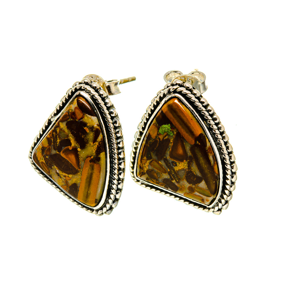 Chert Breccia Earrings handcrafted by Ana Silver Co - EARR412785