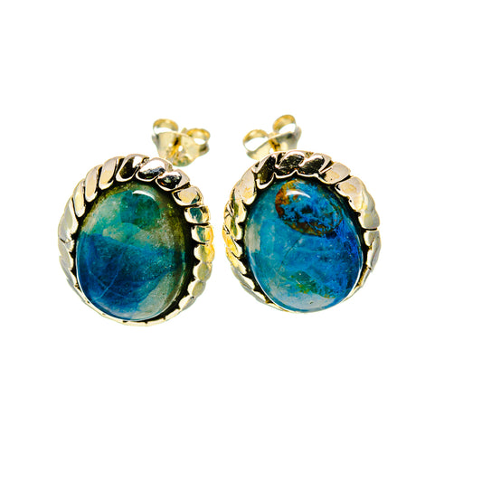 Azurite Earrings handcrafted by Ana Silver Co - EARR412788