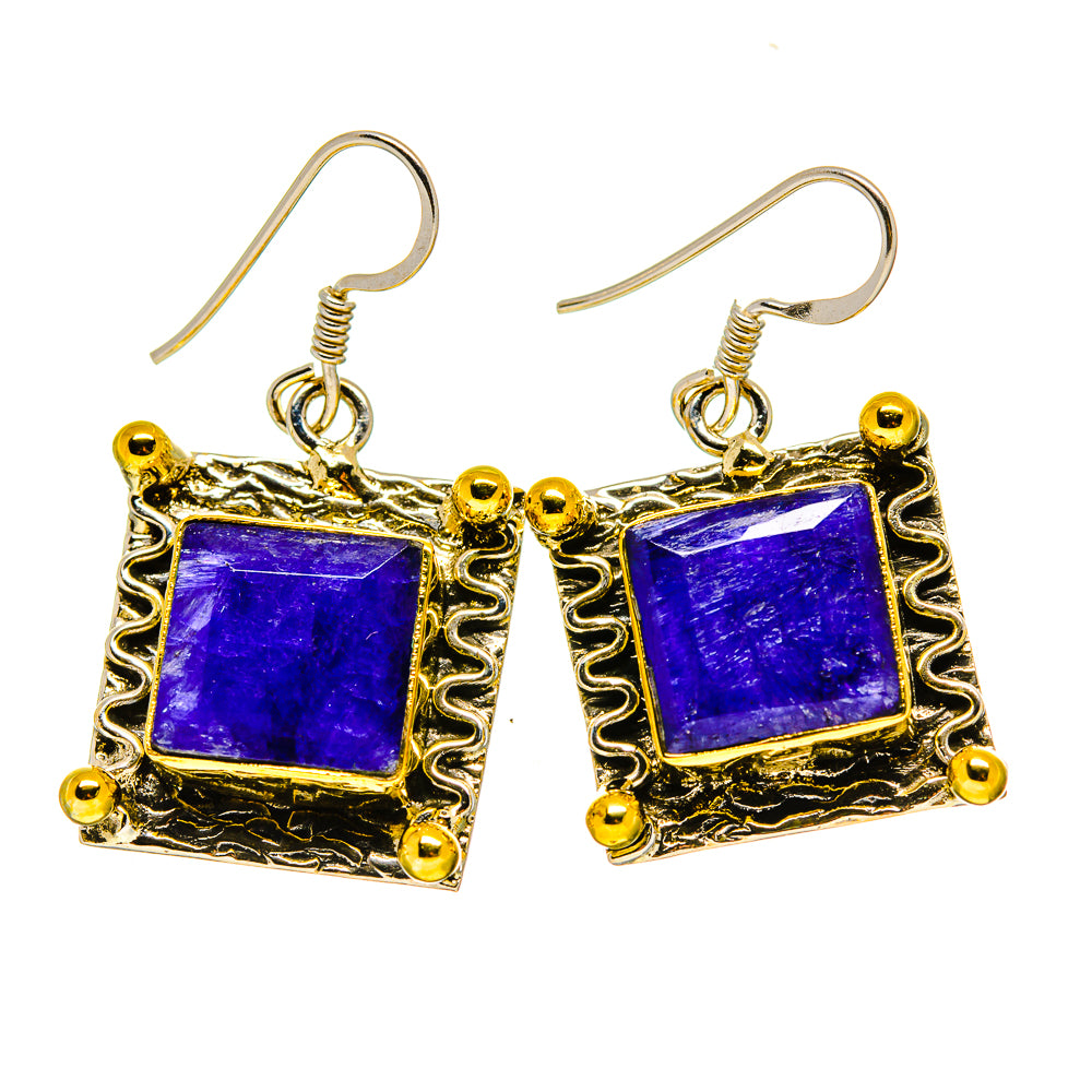 Blue Sillimanite Earrings handcrafted by Ana Silver Co - EARR412794
