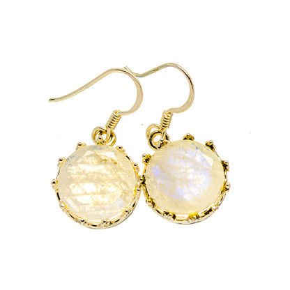 Rainbow Moonstone Earrings handcrafted by Ana Silver Co - EARR412817