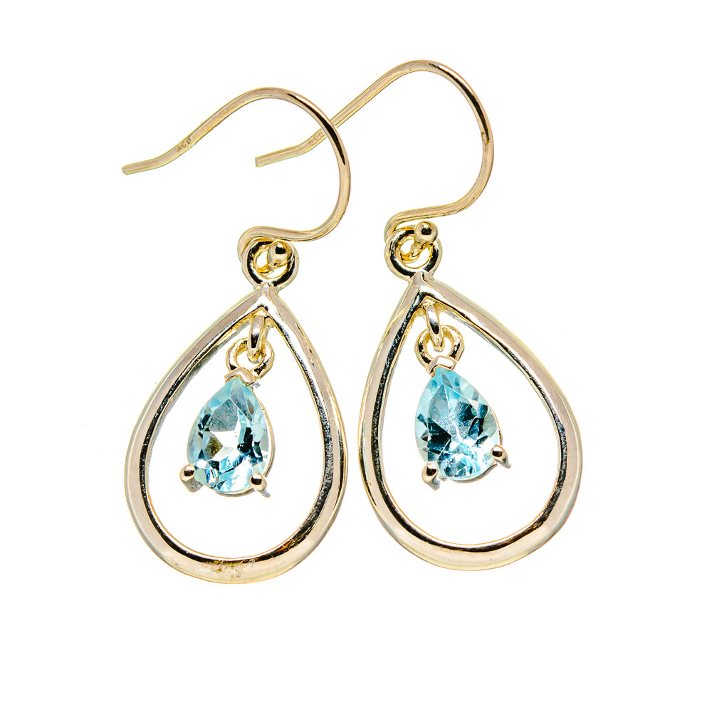 Blue Topaz Earrings handcrafted by Ana Silver Co - EARR412835