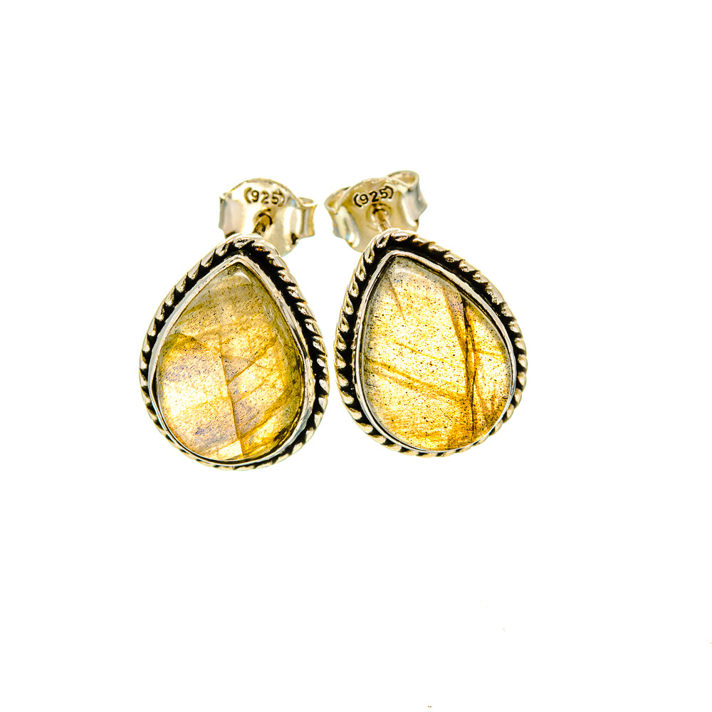 Labradorite Earrings handcrafted by Ana Silver Co - EARR412857