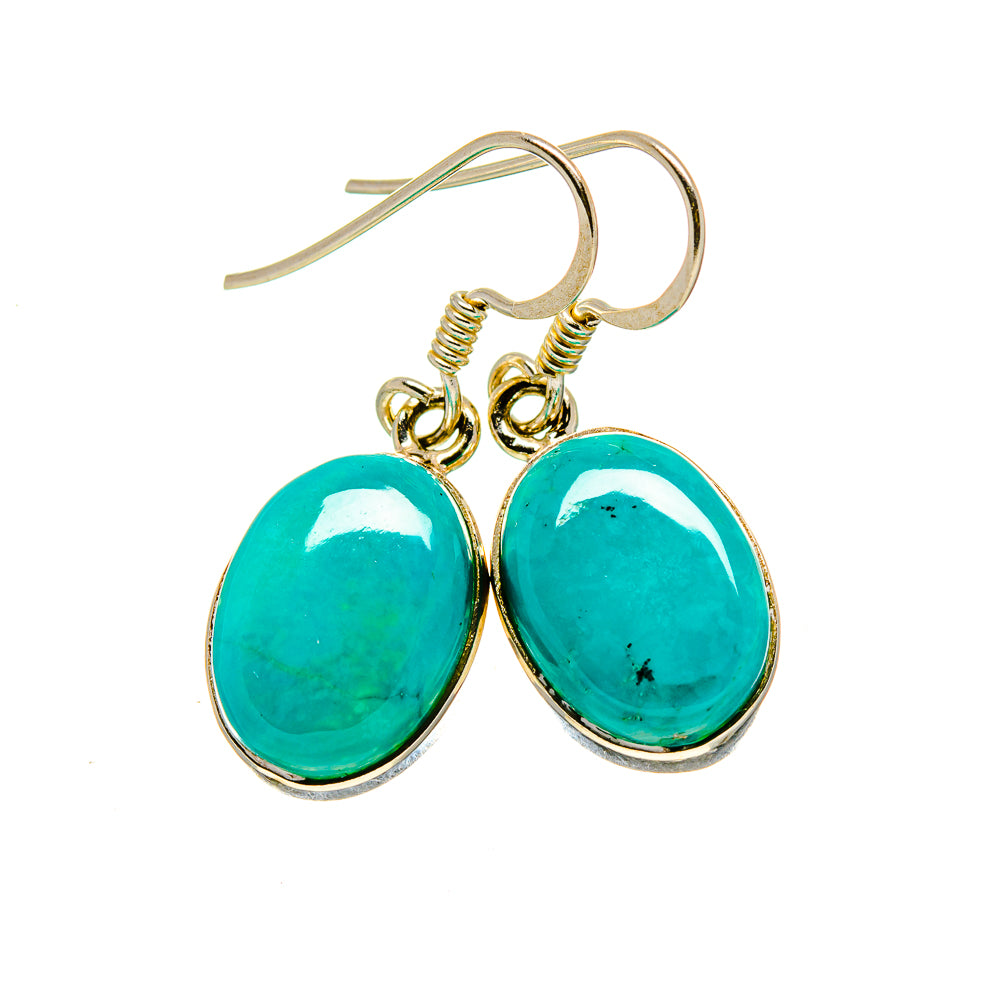 Arizona Turquoise Earrings handcrafted by Ana Silver Co - EARR412875