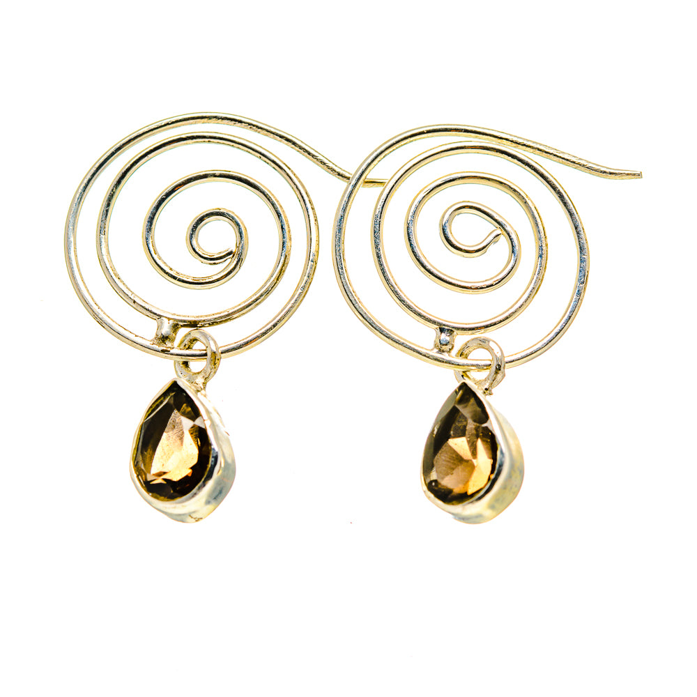 Smoky Quartz Earrings handcrafted by Ana Silver Co - EARR412888