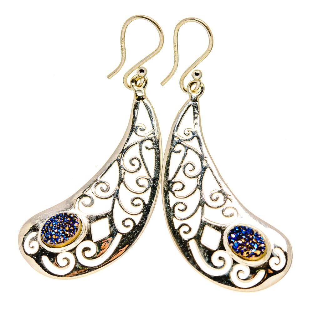 Titanium Druzy Earrings handcrafted by Ana Silver Co - EARR412890