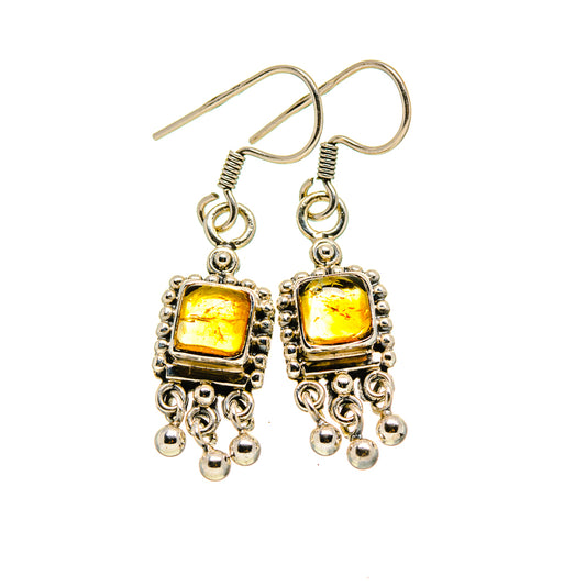 Citrine Earrings handcrafted by Ana Silver Co - EARR412894