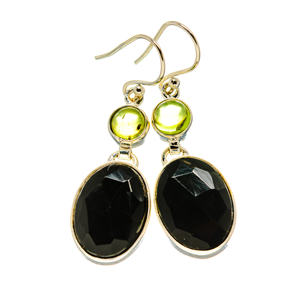 Black Onyx Earrings handcrafted by Ana Silver Co - EARR412897