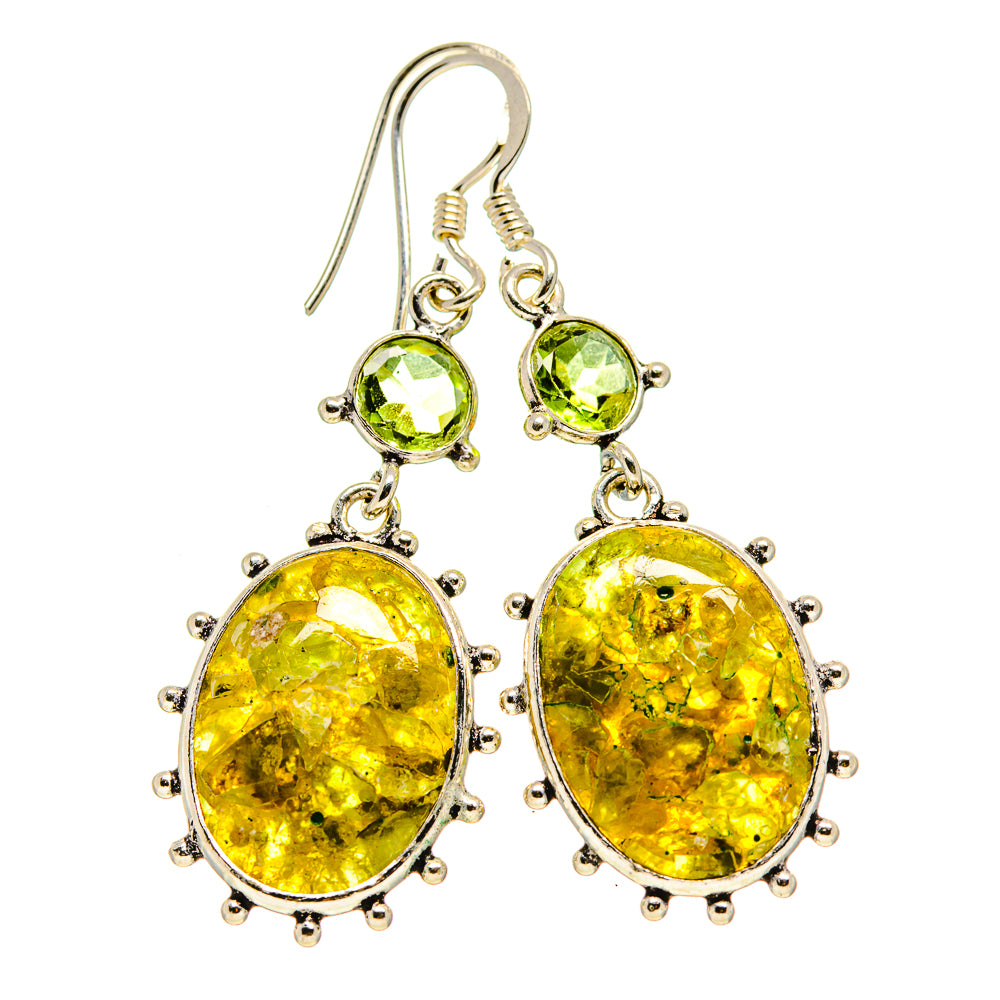 Green Tourmaline Earrings handcrafted by Ana Silver Co - EARR412902