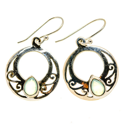 Aqua Chalcedony Earrings handcrafted by Ana Silver Co - EARR412908