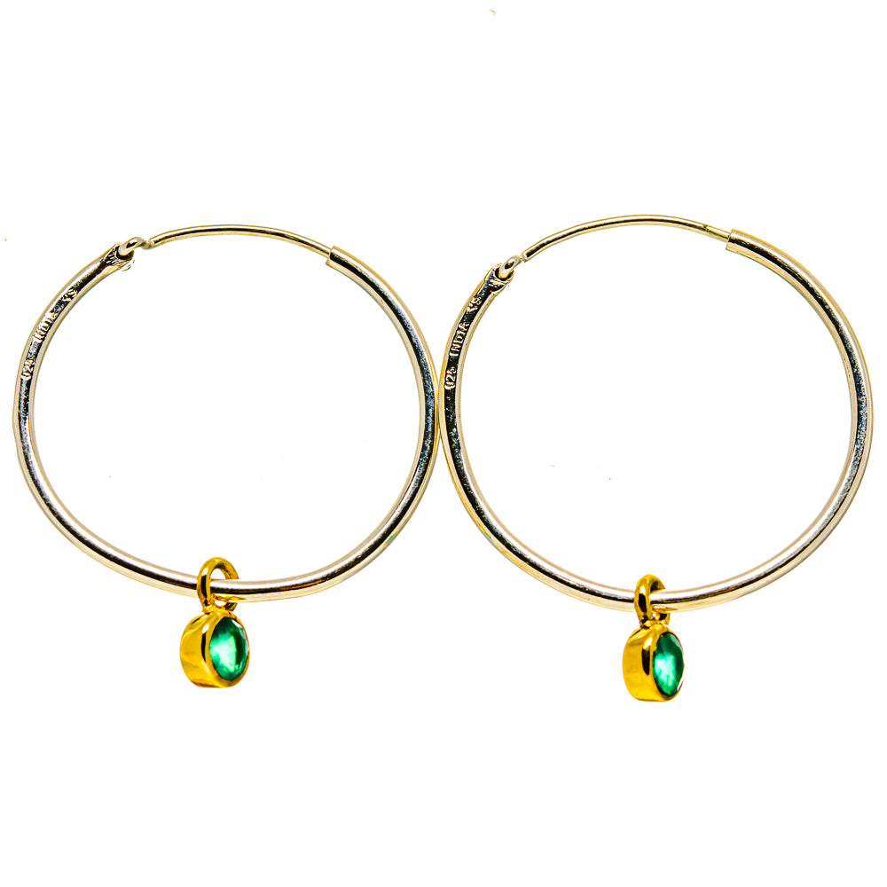 Green Onyx Earrings handcrafted by Ana Silver Co - EARR412917