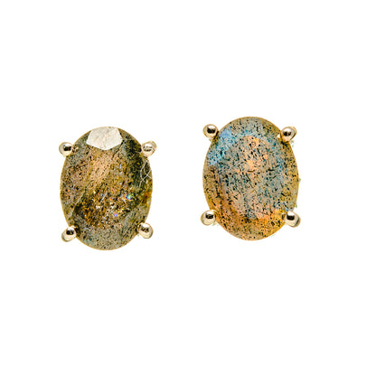 Labradorite Earrings handcrafted by Ana Silver Co - EARR412945