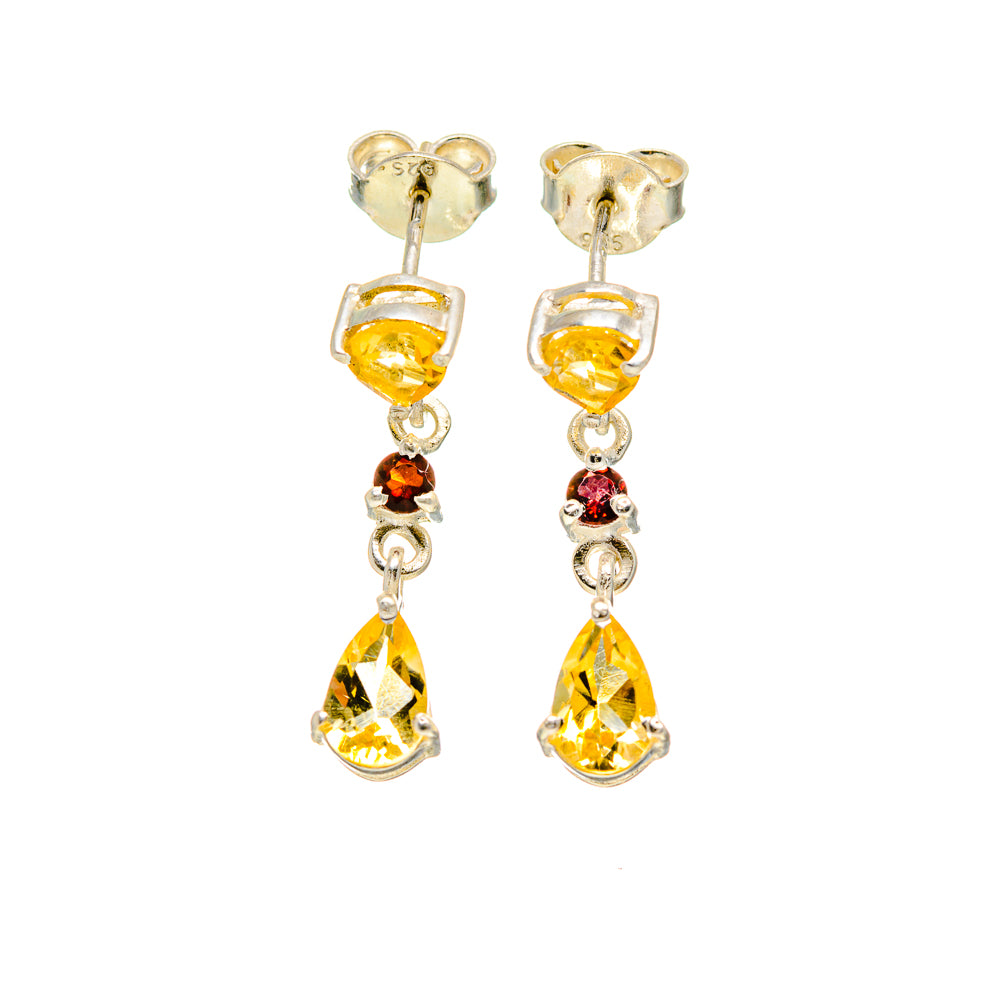 Citrine Earrings handcrafted by Ana Silver Co - EARR412946