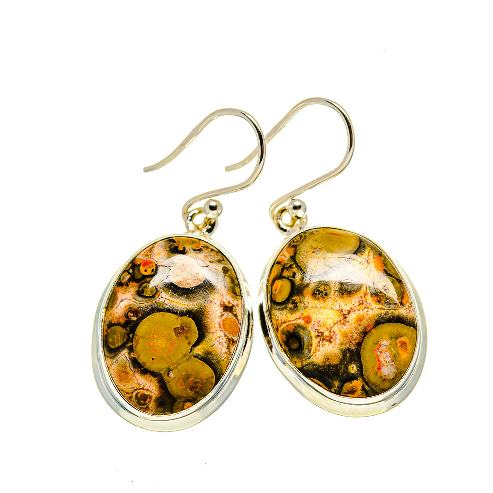 Ocean Jasper Earrings handcrafted by Ana Silver Co - EARR412973