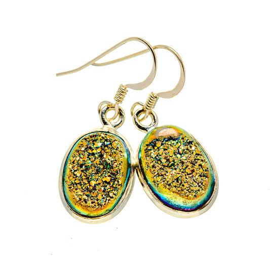 Titanium Druzy Earrings handcrafted by Ana Silver Co - EARR412984