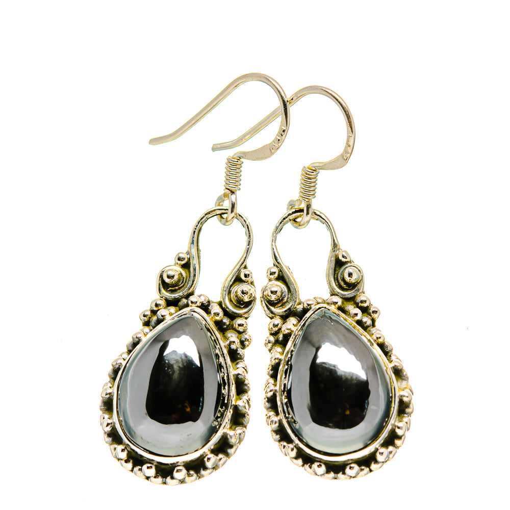 Hematite Earrings handcrafted by Ana Silver Co - EARR412986