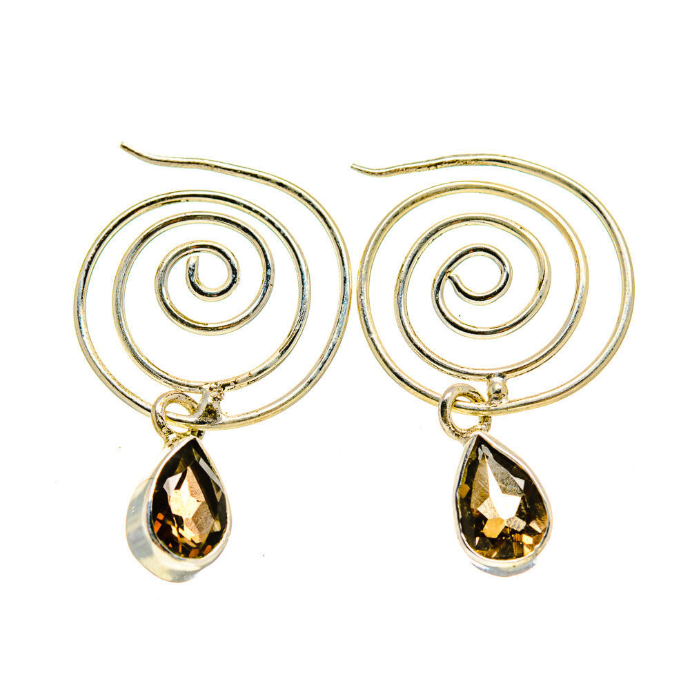 Smoky Quartz Earrings handcrafted by Ana Silver Co - EARR413005