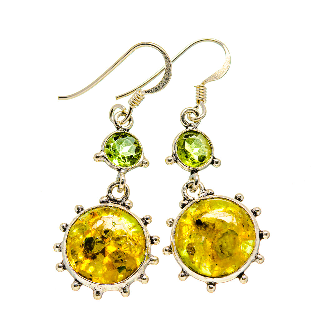 Green Tourmaline Earrings handcrafted by Ana Silver Co - EARR413013