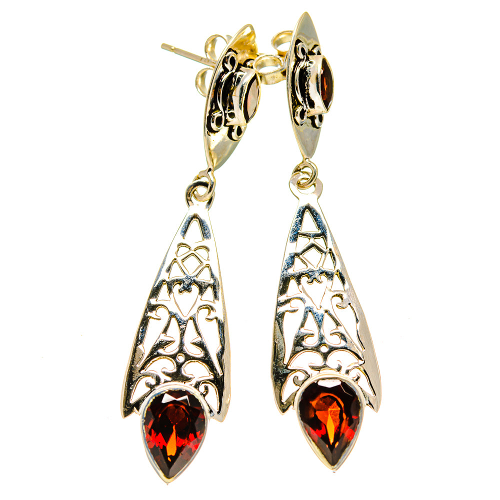 Garnet Earrings handcrafted by Ana Silver Co - EARR413018