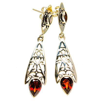 Garnet Earrings handcrafted by Ana Silver Co - EARR413018