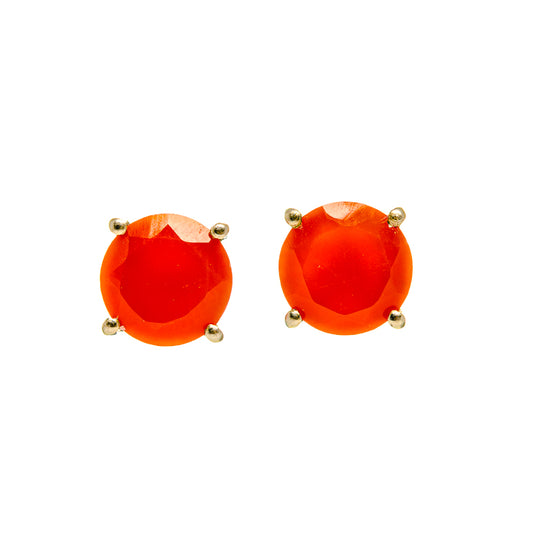 Red Onyx Earrings handcrafted by Ana Silver Co - EARR413029