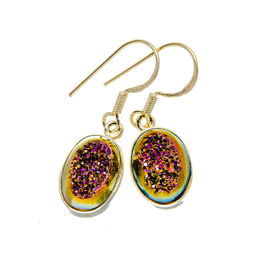 Titanium Druzy Earrings handcrafted by Ana Silver Co - EARR413031