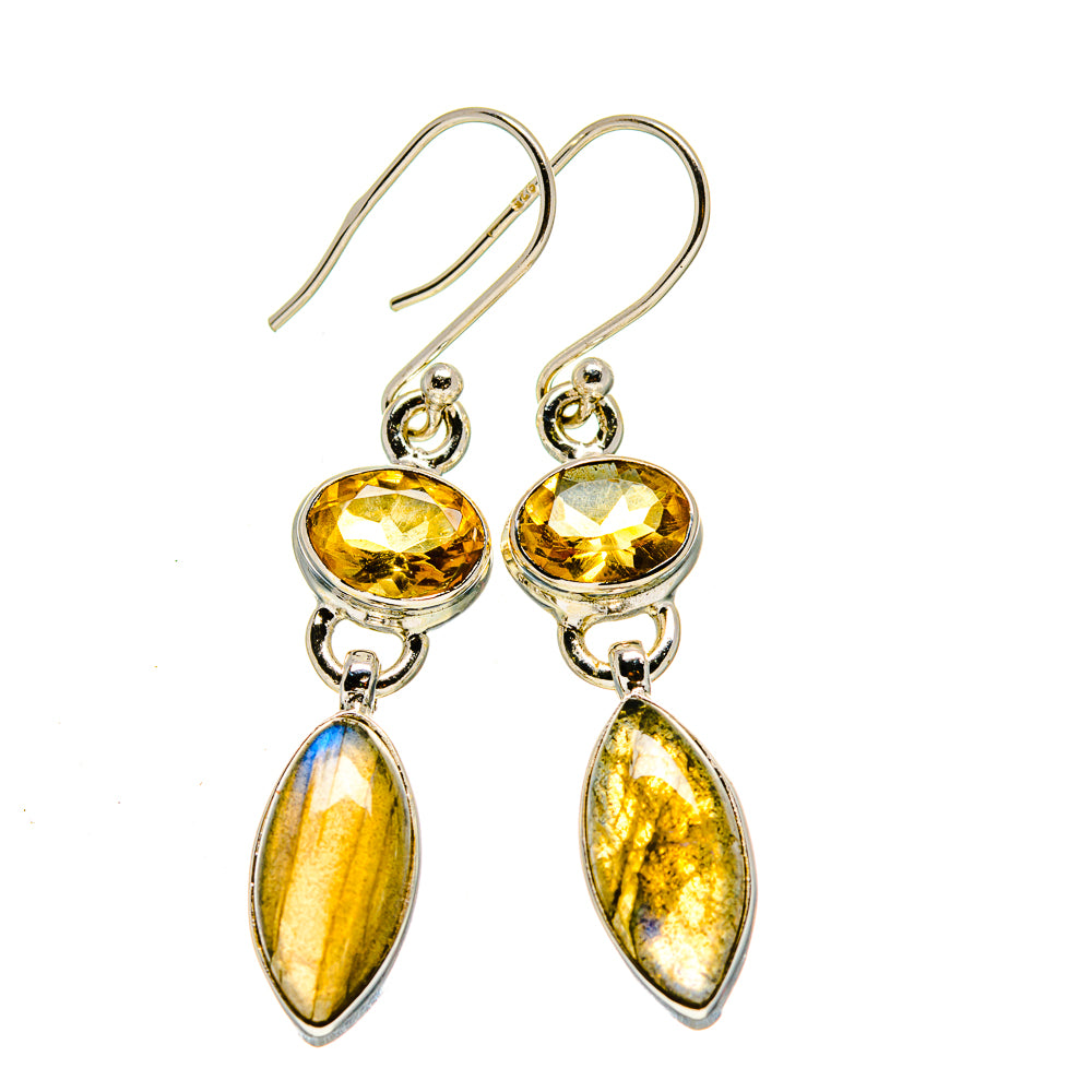 Labradorite Earrings handcrafted by Ana Silver Co - EARR413036