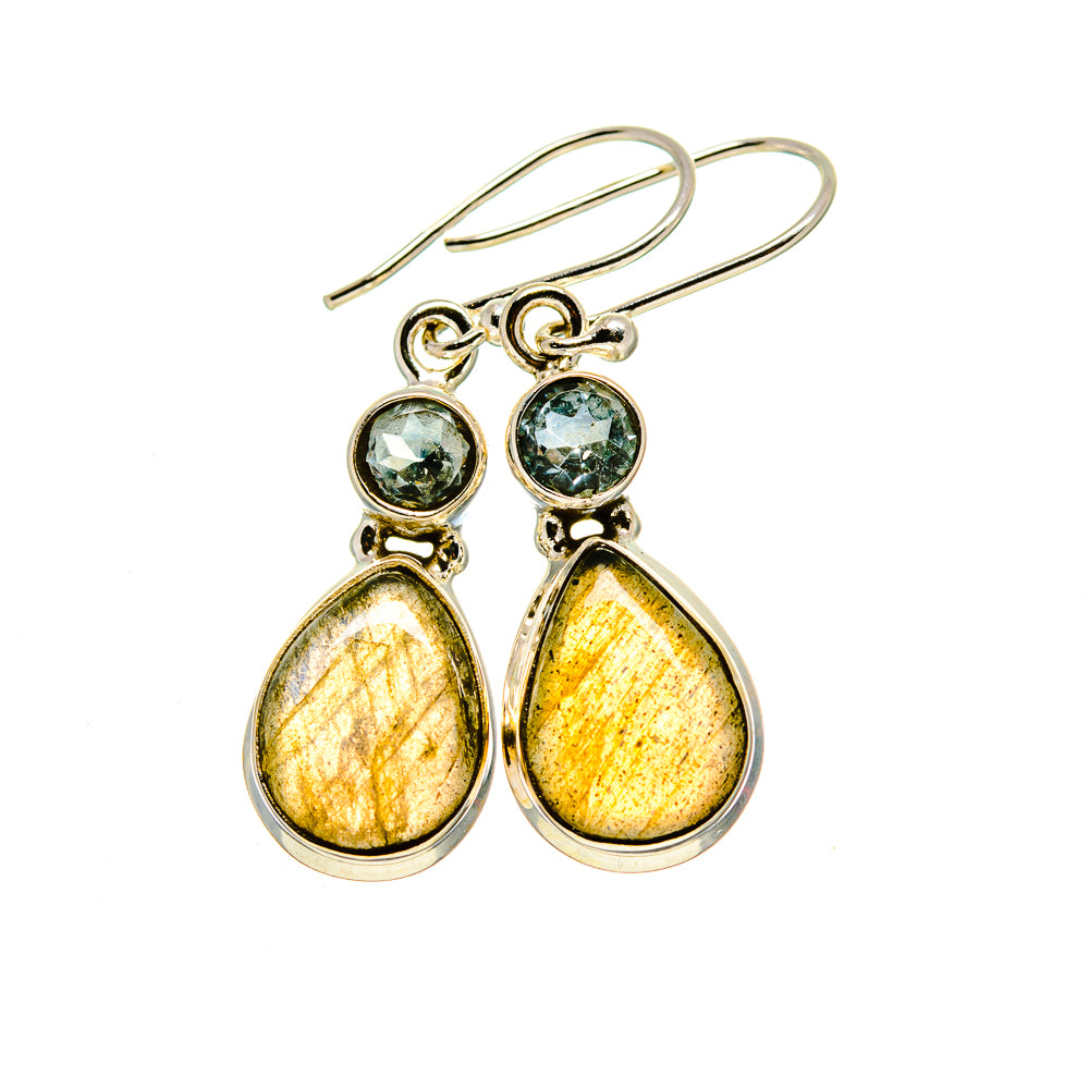 Labradorite Earrings handcrafted by Ana Silver Co - EARR413038