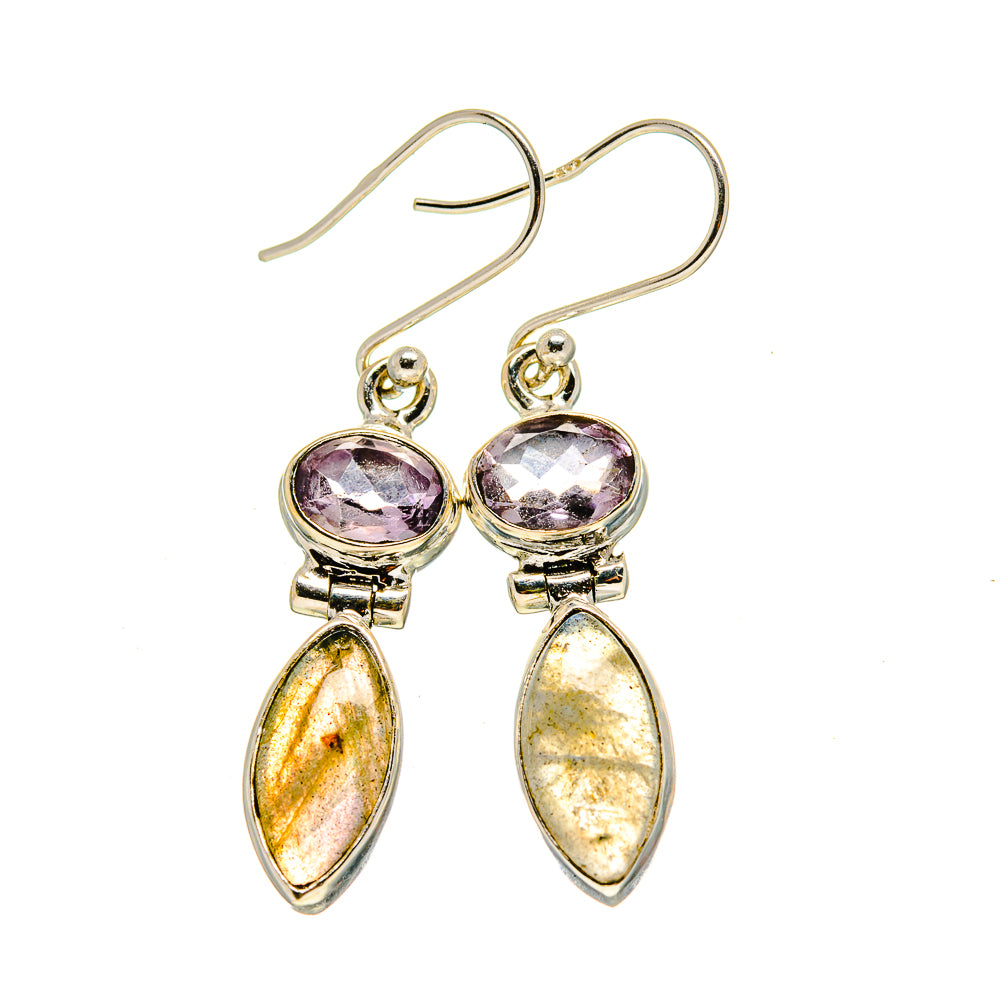 Labradorite Earrings handcrafted by Ana Silver Co - EARR413048