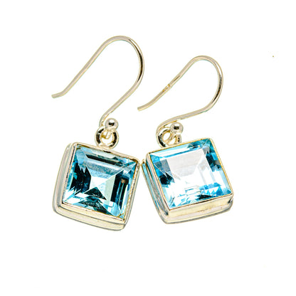 Blue Topaz Earrings handcrafted by Ana Silver Co - EARR413083