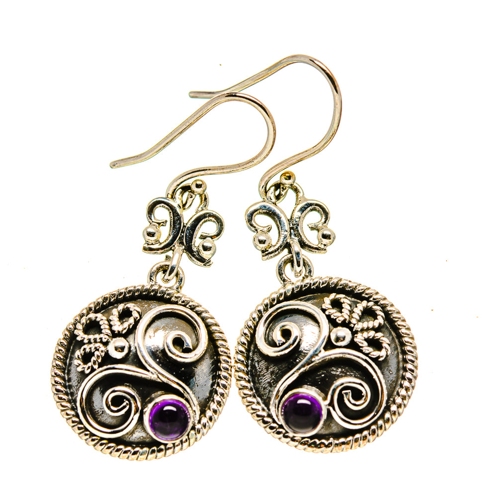 Amethyst Earrings handcrafted by Ana Silver Co - EARR413090