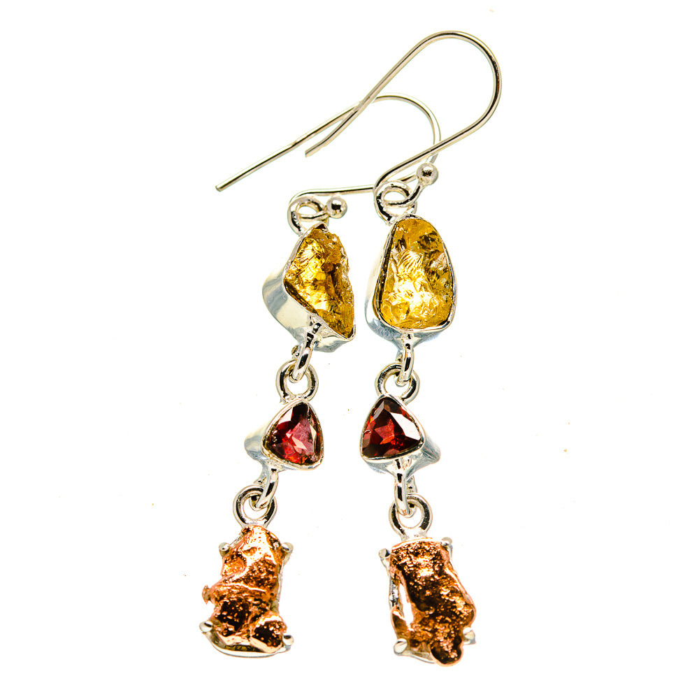 Pyrite Agate Earrings handcrafted by Ana Silver Co - EARR413095