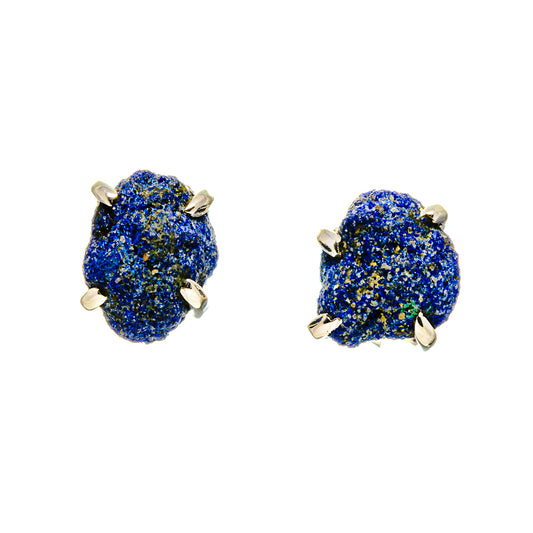 Azurite Earrings handcrafted by Ana Silver Co - EARR413103