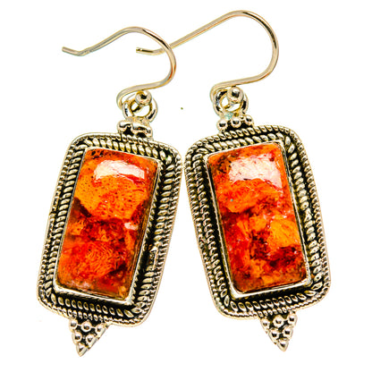 Sponge Coral Earrings handcrafted by Ana Silver Co - EARR413122