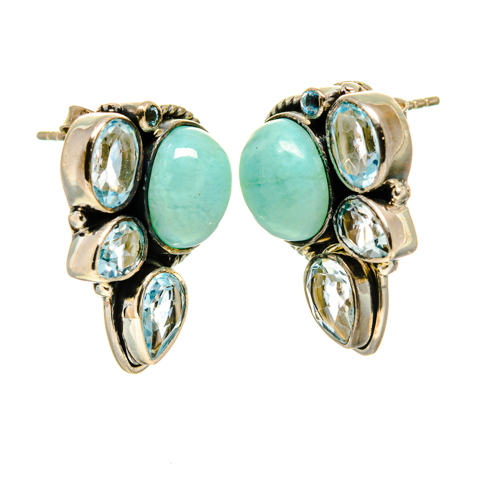 Larimar Earrings handcrafted by Ana Silver Co - EARR413172
