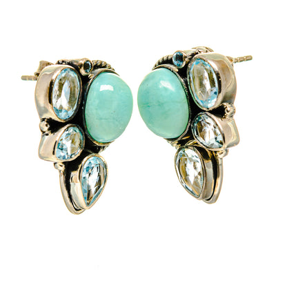 Larimar Earrings handcrafted by Ana Silver Co - EARR413172