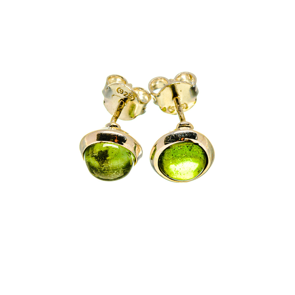 Green Tourmaline Earrings handcrafted by Ana Silver Co - EARR413188