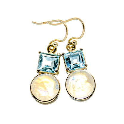Rainbow Moonstone Earrings handcrafted by Ana Silver Co - EARR413195