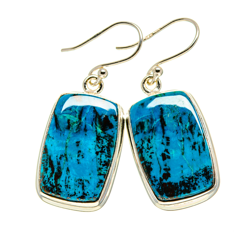Arizona Turquoise Earrings handcrafted by Ana Silver Co - EARR413204