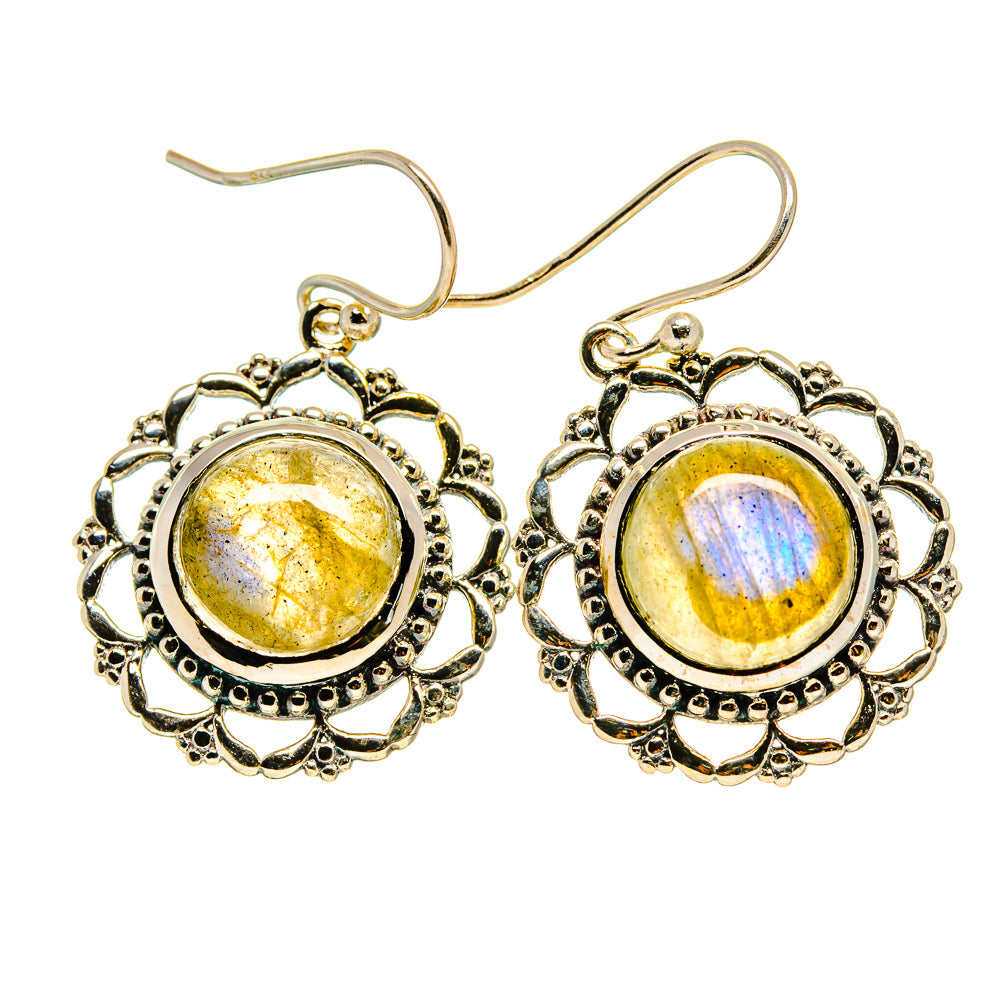 Labradorite Earrings handcrafted by Ana Silver Co - EARR413216